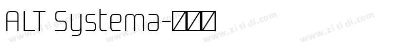 ALT Systema字体转换